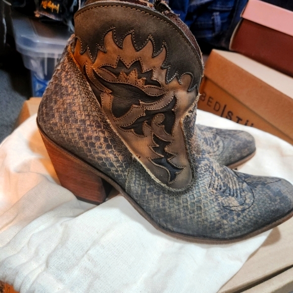 Liberty Snake Skin bootie. Handcrafted bootie that I just  HAD to have! - Picture 3 of 5